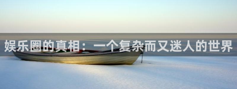 庄闲和游戏官网：娱乐圈的真相：一个复杂而又迷人的世界