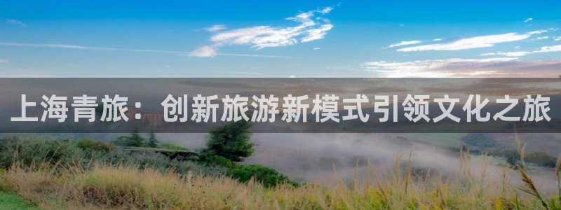庄闲和游戏官网：上海青旅：创新旅游新模式引领文化之旅